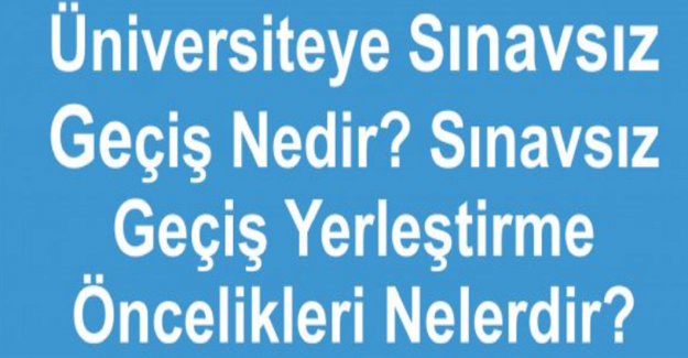 Sınavsız Geçiş Ne Demek? Sınavsız Geçiş Nasıl Yapılır?
