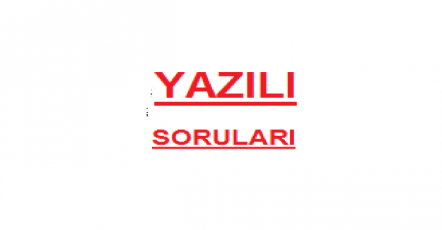 2021-2022 Eğitim Öğretim Yılı, 1. Dönem 1. Yazılı Konuları?