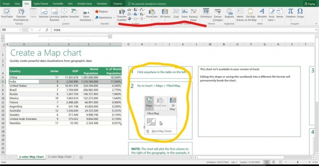 Excel Türkiye Haritası İndir