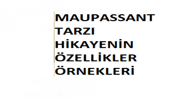 Maupassant Tarzı Hikaye Örnekleri