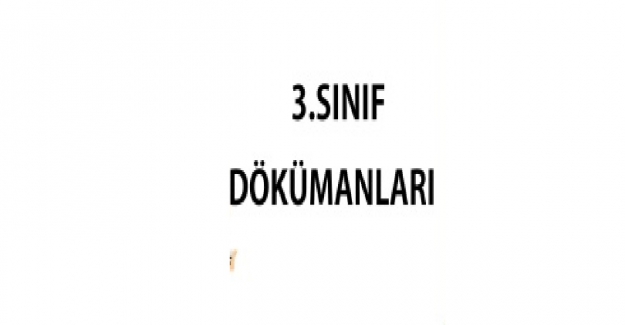 3. Sınıflar İçin Dokümanlar Günlüğü