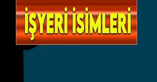 Lokanta İsimlerine Örnekler?