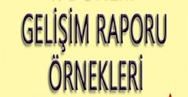 Okul Öncesi Gelişim Raporu Örnekleri 2024