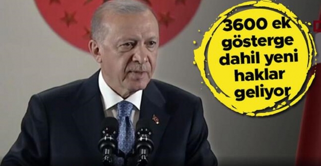 Son Dakika: Cumhurbaşkanı Erdoğan'dan Öğretmenlere Büyük Müjde