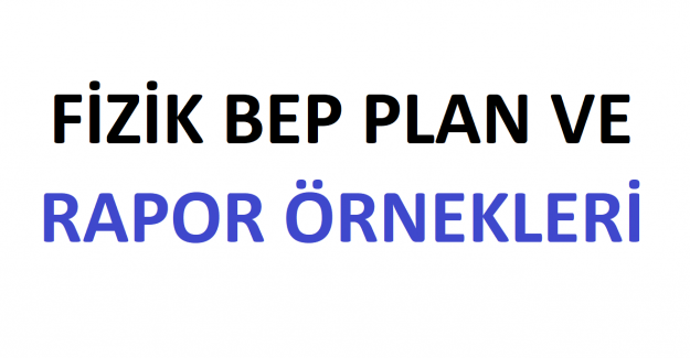 Fizik BEP Plan ve Rapor Örnekleri