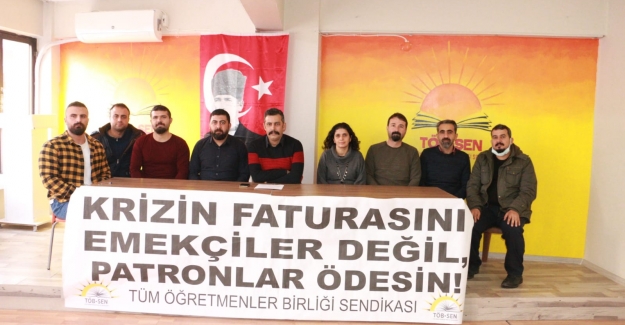 TÜM EĞİTİM ÇALIŞANLARININ MAAŞLARINA EN AZ % 40 ZAM TALEP EDİYORUZ.