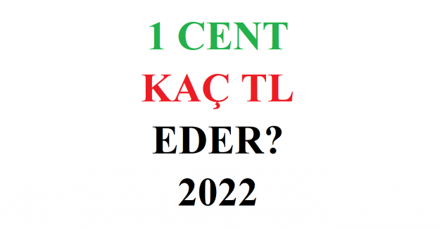 1 Cent Kaç TL Eder 2022