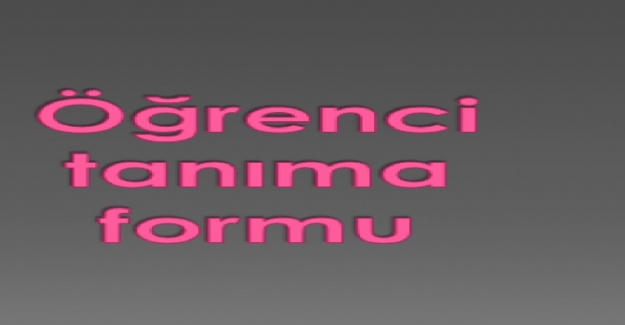 E-Okul Öğrenci Bilgi Formu