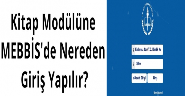 Kitap Modülüne MEBBİS'den Nasıl Giriş Yapılır?