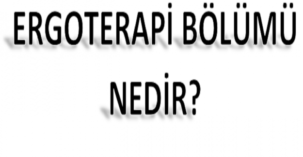 Ergoterapi Bölümü Nedir?