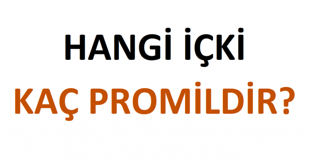 Hangi İçki Kaç Promildir?