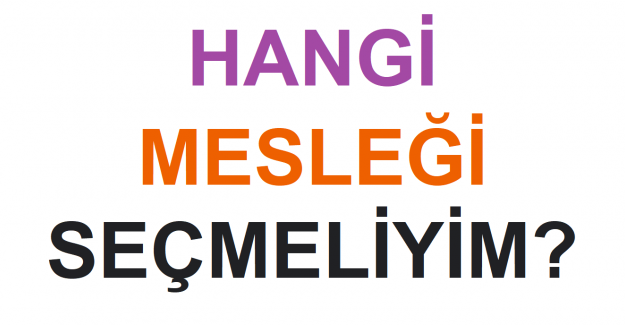 Hangi Mesleği Seçmeliyim Konu Etkinliği