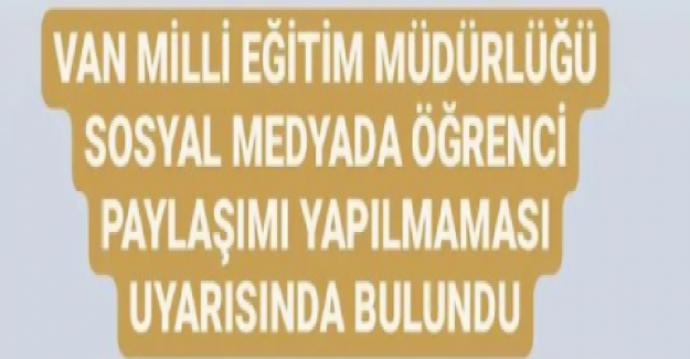MEB Sosyal Medyada Öğrenci Fotoğrafı Paylaşımı Yapmayın Uyarısında Bulundu