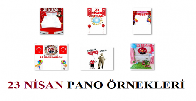23 Nisan Hatıra Panosu Örnekleri