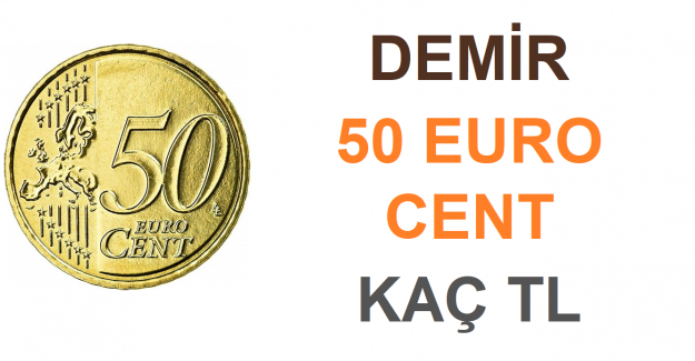 Madeni 50 Euro Cent Kaç TL