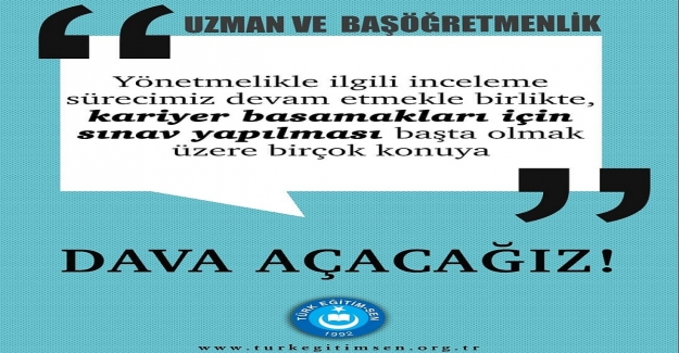 180 Saatlik eğitimin sonrasında yapılacak sınav öğretmenin uzmanlığını ölçemez!