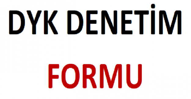 DYK Denetim Formu