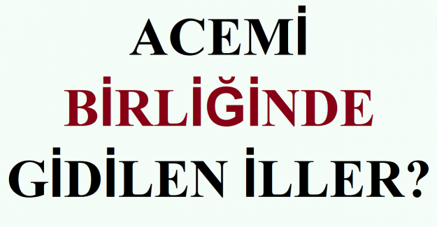 Acemi Birliğinde Gidilen İller?