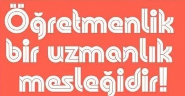 Her Öğretmen Uzmandır, Sınav Angaryadır