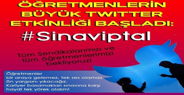#Sinaviptal Tweet Etkinliğimiz Başladı