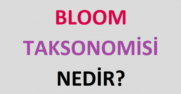 Bloom Taksonomisi Nedir?