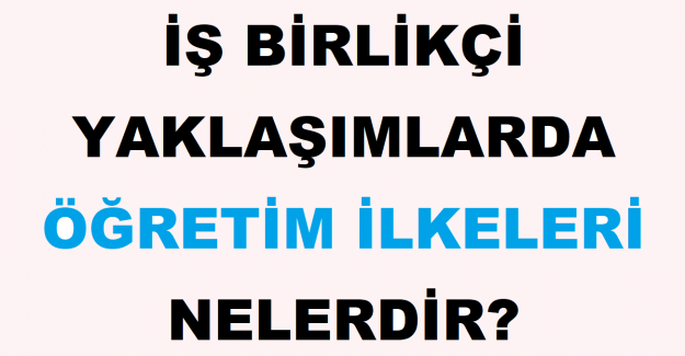 İş Birlikçi Yaklaşımlarda Öğretim İlkeleri Nelerdir?