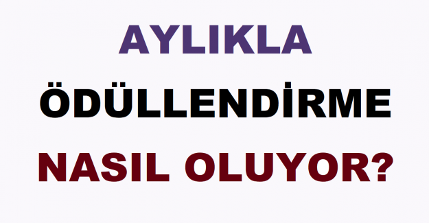 Aylıkla Ödüllendirme Nasıl Oluyor?