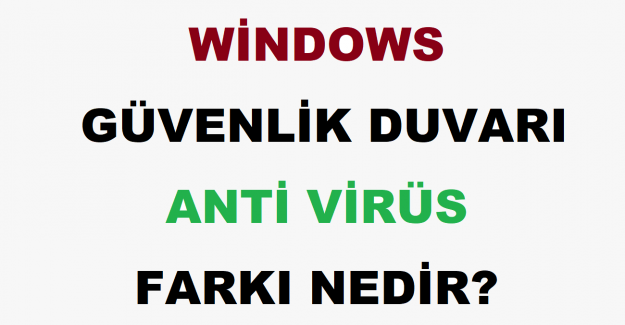 Windows Güvenlik Duvarı Anti Virüs Farkı Nedir?