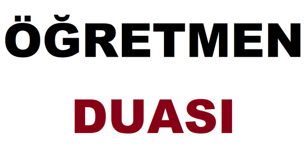 Öğretmen Duası