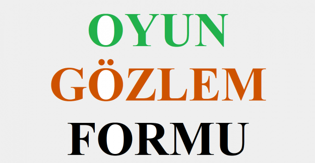 Oyun Gözlem Formu