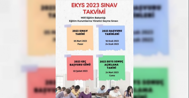 EKYS 2023 Sınav Takvimi