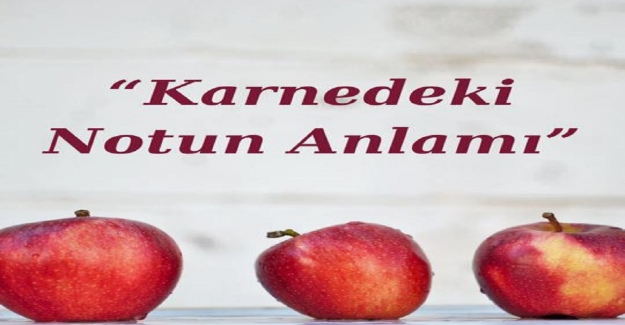 KARNEDEKİ NOTUN ANLAMI