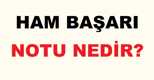 Ham Başarı Notu Nedir?