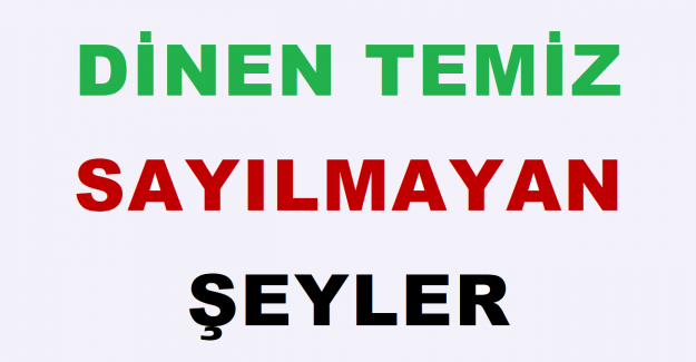 Dinen Temiz Sayılmayan Şeyler