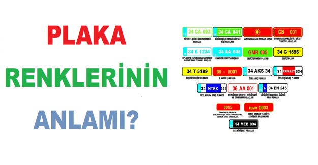 Plaka Renklerinin Anlamı?