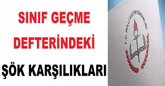 Sınıf Geçme Defterindeki ŞÖK Karşılıkları