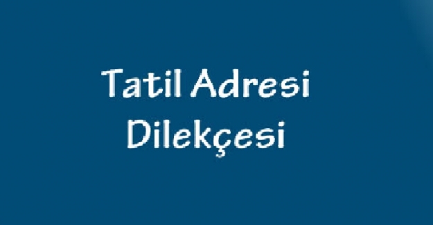Tatil Adresi Bildirme Dilekçesi