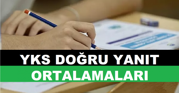 YKS Doğru Yanıt Ortalamaları