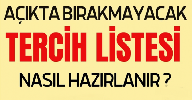 YKS Tercih Listesi Nasıl Hazırlanır?