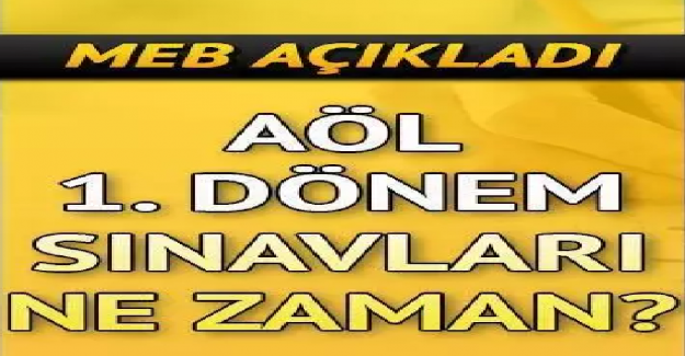 Açık Lise 1. Dönem Sınavı Yüz Yüze mi Yapılacak?