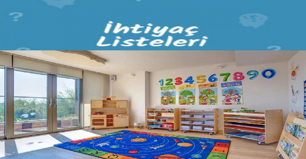 2023-2024 Eğitim Öğretim Yılı Anaokulu İhtiyaç Listesi