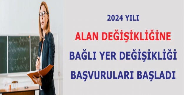 Alan Değişikliği Başvuruları Başladı