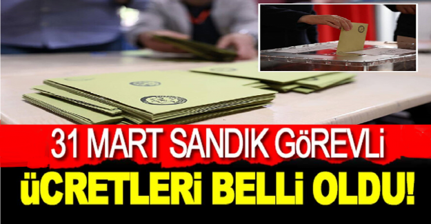 2024 Yılı Sandık Görevlilerinin Alacağı Ücretler