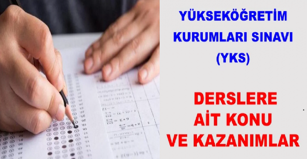YKS Ortak Derslere Ait Konu Ve Kazanımlar