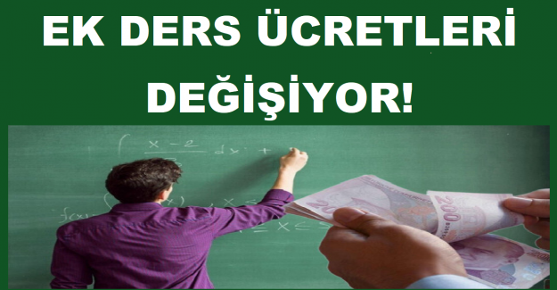 Ek Ders Ücretleri Değişiyor!