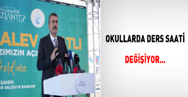 Okullarda Ders Saatleri Değişiyor