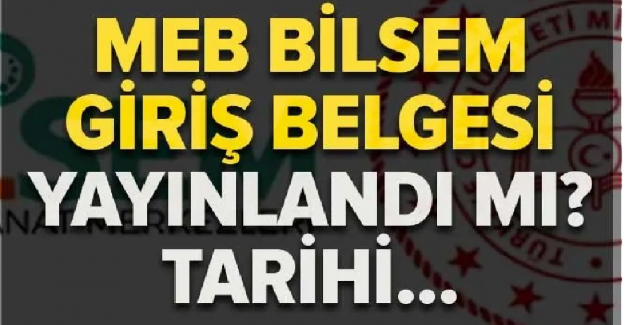 BİLSEM Giriş Belgeleri Ne Zaman Yayınlanacak?