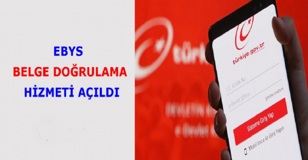 e-Devlet EBYS Belge Doğrulama Hizmeti Açıldı