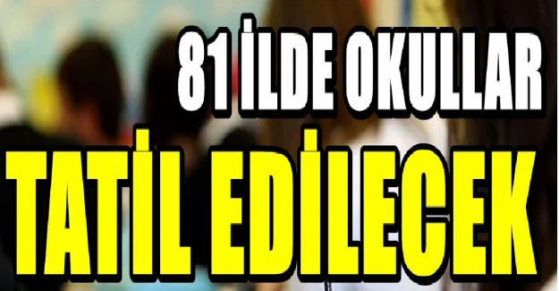 MEB'den Flaş Açıklama. Okullar O Tarihlerde 1.5 Gün Tatil Edildi