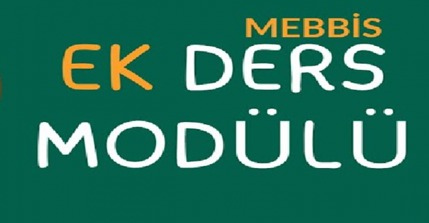 MEBBİS’te Yeni Ek Ders Modülü